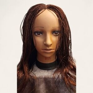 Micro braided wig, lace parting space. New